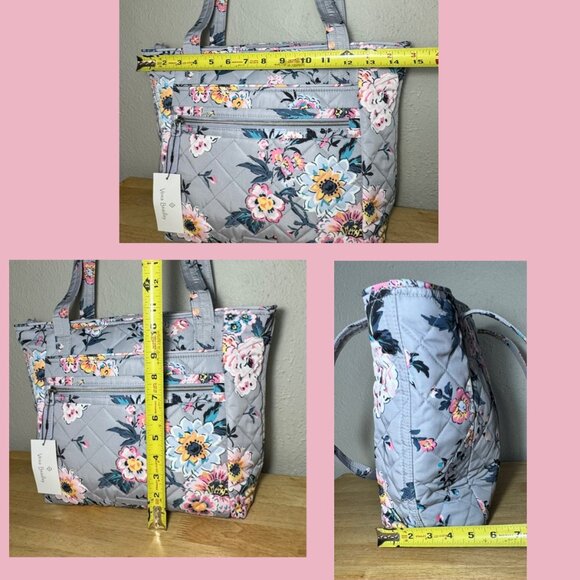 Vera Bradley Small Vera Tote in Performance Twill Parisian Bouquet NWT - Picture 4 of 11